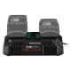 PARKSIDE® 20 V / 2 x 4,5 A Akku-Doppelladegerät PDSLG 20 B1, ohne Akku - B-Ware neuwertig