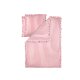LIVARNO® Bettwäsche, aus Mikrofaser Satin, 200 x 220 cm, Streifen/rosa - B-Ware neuwertig