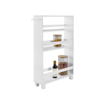 LIVARNO® Küchen-Nischenwagen, mit Rollen, weiß - B-Ware neuwertig