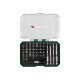 PARKSIDE® Ratschen-Bit- und Steckschlüssel-Set / Bit-Set / Ratschen-Schraubendreher-Bit- und Steckschlüssel-Set (Bit Set 25 mm/75 mm 41-tlg.) - B-Ware Transportschaden Kosmetisch