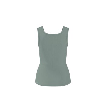 esmara® Damen-Tops, gerippt, 2 Stück, M, grün/grau - B-Ware neuwertig