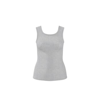 esmara® Damen-Tops, gerippt, 2 Stück, M, grün/grau - B-Ware neuwertig