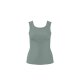 esmara® Damen-Tops, gerippt, 2 Stück, M, grün/grau - B-Ware neuwertig