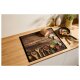 SILVERCREST® Glas-Herdabdeckplatte (Holzoptik) - B-Ware Transportschaden Kosmetisch