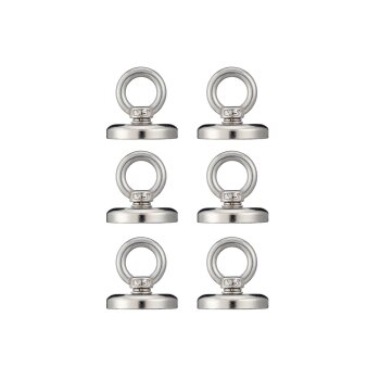 PARKSIDE® Neodym-Magnete / Magnethalter mit Clip / Magnethaken / Ösenmagnete / Senkkopf-Topfmagnet-Set (Ösenmagnet) - B-Ware neuwertig
