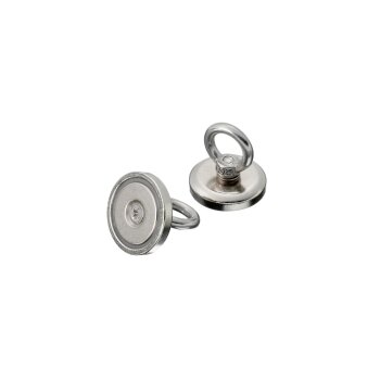 PARKSIDE® Neodym-Magnete / Magnethalter mit Clip / Magnethaken / Ösenmagnete / Senkkopf-Topfmagnet-Set (Ösenmagnet) - B-Ware neuwertig
