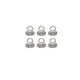 PARKSIDE® Neodym-Magnete / Magnethalter mit Clip / Magnethaken / Ösenmagnete / Senkkopf-Topfmagnet-Set (Ösenmagnet) - B-Ware neuwertig