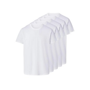 esmara® MEN Herren-T-Shirts, 5 Stück, M,...