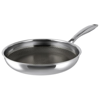 SILVERCREST® Premium-Edelstahl-Pfanne, mit Wabenstruktur, Ø 28 cm - B-Ware sehr gut