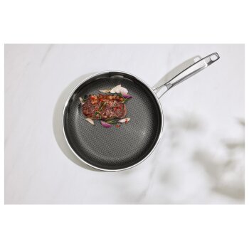 SILVERCREST® Premium-Edelstahl-Pfanne, mit Wabenstruktur, Ø 28 cm - B-Ware sehr gut