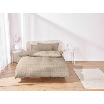 LIVARNO Home Bettwäsche, 260 x 220 cm, beige -...