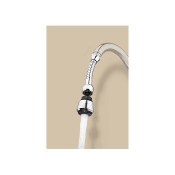 LIVARNO® Drehbarer Armatur-Aufsatz / Flexibler Armatur-Aufsatz (Flexibler Wasserhahnaufsatz) - B-Ware neuwertig