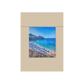 LIVARNO® Duschvorhang, 180 x 200cm (Strand) - B-Ware neuwertig
