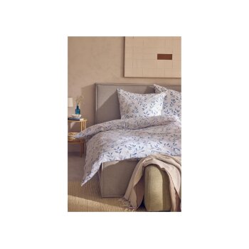 LIVARNO® Edel Renforcé Wendebettwäsche, 140 x 200 cm, Blätter - B-Ware sehr gut