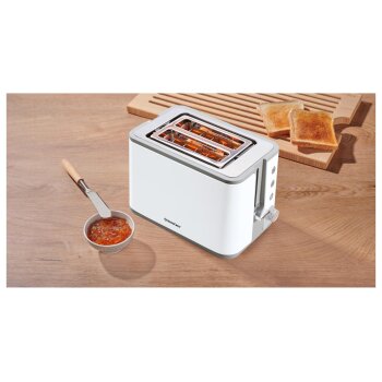 SILVERCREST® Toaster STEC 1050 B1, weiß - B-Ware Transportschaden Kosmetisch