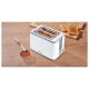 SILVERCREST® Toaster STEC 1050 B1, weiß - B-Ware Transportschaden Kosmetisch