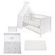 roba Kinderbettset Dream Big, 70 x 140 cm, weiß - B-Ware neuwertig