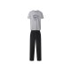 esmara® MEN Herren-Pyjama, XL, grau/schwarz - B-Ware neuwertig