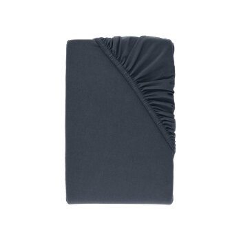 LIVARNO® Bi-Elastic-Boxspring-Spannbettlaken, 140-160 x 200 cm, Steghöhe bis 10 cm, blau - B-Ware neuwertig