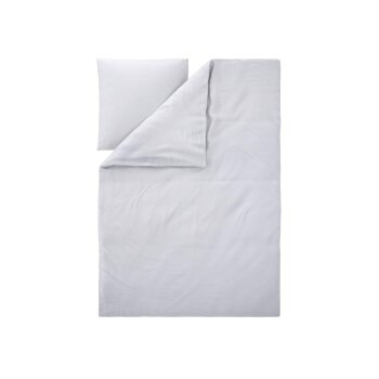 LIVARNO® Baumwoll-Leinen-Bettwäsche, 135 x 200 cm, weiß - B-Ware neuwertig