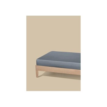 LIVARNO® Satin-Spannbettlaken, 90-100 x 200 cm, dunkelgrau - B-Ware neuwertig