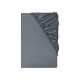 LIVARNO® Satin-Spannbettlaken, 90-100 x 200 cm, dunkelgrau - B-Ware neuwertig