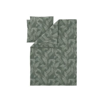 LIVARNO® Satin-Bettwäsche, 200 x 220 cm, grün - B-Ware neuwertig