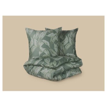 LIVARNO® Satin-Bettwäsche, 200 x 220 cm, grün - B-Ware neuwertig