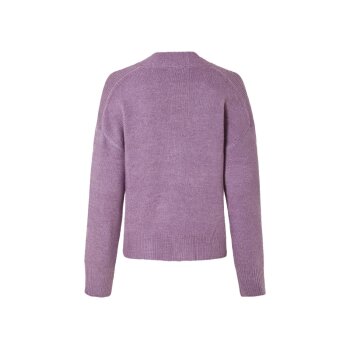esmara® Damen-Strickcardigan, mit Bündchen an Ärmeln und Saum, L, lila - B-Ware neuwertig