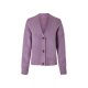 esmara® Damen-Strickcardigan, mit Bündchen an Ärmeln und Saum, L, lila - B-Ware neuwertig