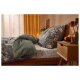 LIVARNO home Mikrofaser-Satin-Bettwäsche, 220 x 240 cm, 70 x 90 cm, Fasan - B-Ware neuwertig