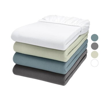 LIVARNO® Boxspring Jersey-Spannbettlaken, 140-160 x...