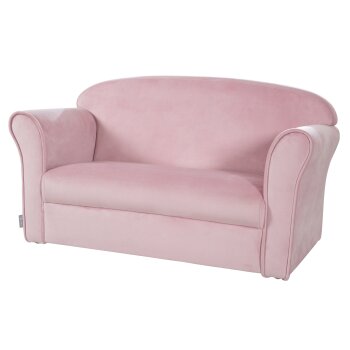 roba Lil Sofa Kindersofa, mit Armlehnen, rosa/mauve - B-Ware