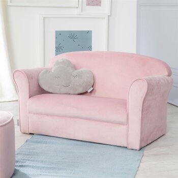 roba Lil Sofa Kindersofa, mit Armlehnen, rosa/mauve - B-Ware