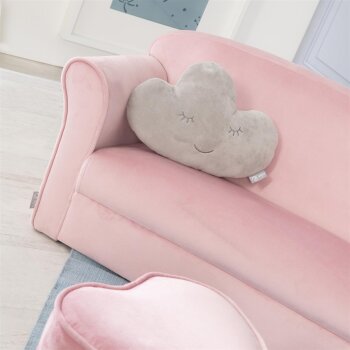 roba Lil Sofa Kindersofa, mit Armlehnen, rosa/mauve - B-Ware
