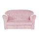 roba Lil Sofa Kindersofa, mit Armlehnen, rosa/mauve - B-Ware