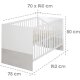 roba Kombi-Kinderbett Julia, 70 x 140 cm, weiß/Eiche - B-Ware