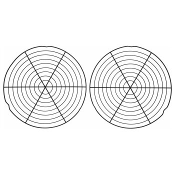 SILVERCREST® Back- und Abkühlgitter-Set, 2 Stück (Rund) - B-Ware neuwertig