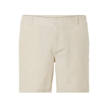 LIVERGY® Herren-Seersucker-Shorts, aus reiner Baumwolle, L, Streifen - B-Ware neuwertig