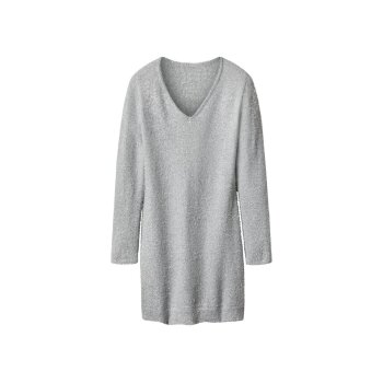 esmara® Damen-Strickkleid, gerippt, S, silber - B-Ware sehr gut