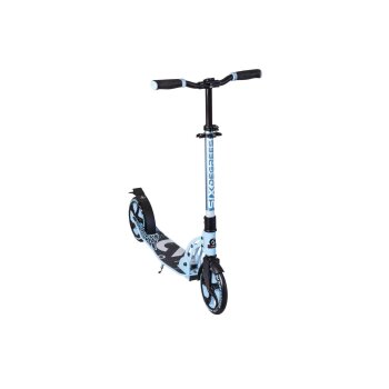 MUUWMI Aluminium-Scooter, 205 mm, Lenker 5-fach höhenverstellbar, blau - B-Ware neuwertig