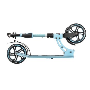 MUUWMI Aluminium-Scooter, 205 mm, Lenker 5-fach höhenverstellbar, blau - B-Ware neuwertig