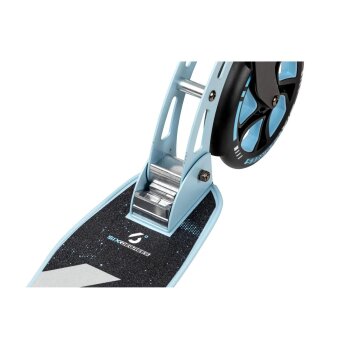 MUUWMI Aluminium-Scooter, 205 mm, Lenker 5-fach höhenverstellbar, blau - B-Ware neuwertig