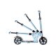 MUUWMI Aluminium-Scooter, 205 mm, Lenker 5-fach höhenverstellbar, blau - B-Ware neuwertig