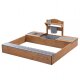 roba Sandkasten mit Matschküche, Massivholz, Teak - B-Ware sehr gut
