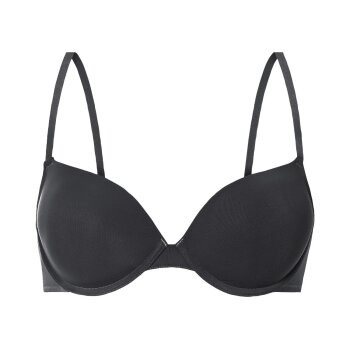 esmara® Damen-Bügel-BHs, 2 Stück, mit gepaddeten Cups, 80B, schwarz/beige - B-Ware sehr gut