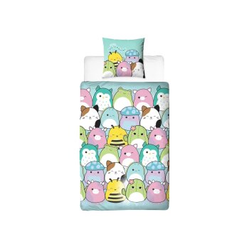 Kinder Wendebettwäsche, 135 x 200 cm (Squishmallows)...