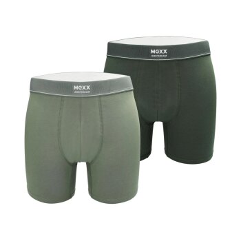 MEXX Herren Boxer, 2 Stück (Dark Green/Green, L) -...