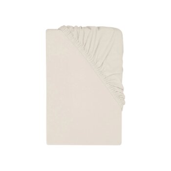 LIVARNO® Jersey-Spannbettlaken mit Leinen, 140-160 x...