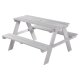 roba Outdoor + Kindersitzgruppe, wetterfest, aus Massivholz, grau - B-Ware